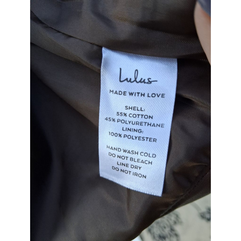 Lulus Brown Behavior Vegan Leather Moto Jacket Oversized Belted NWT Small - Picture 9 of 15